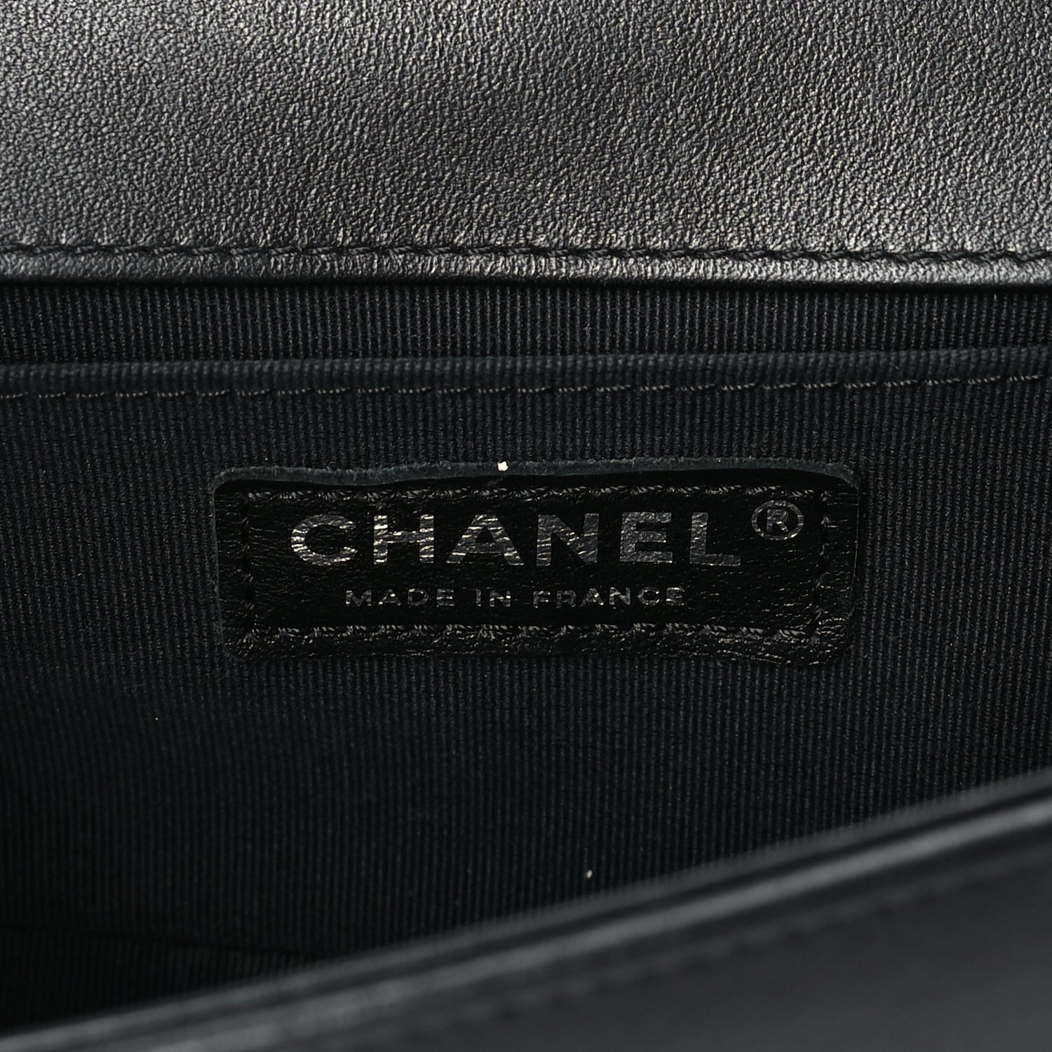 Chanel Lambskin Chevron Quilted Small Boy Flap  Black 5 of 9