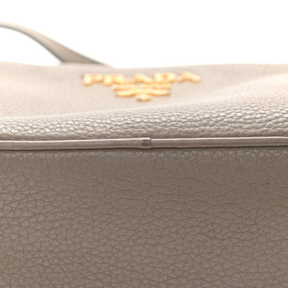 Prada Vitello Daino Medium Double Zip Shoulder Bag Argilla 14 of 15