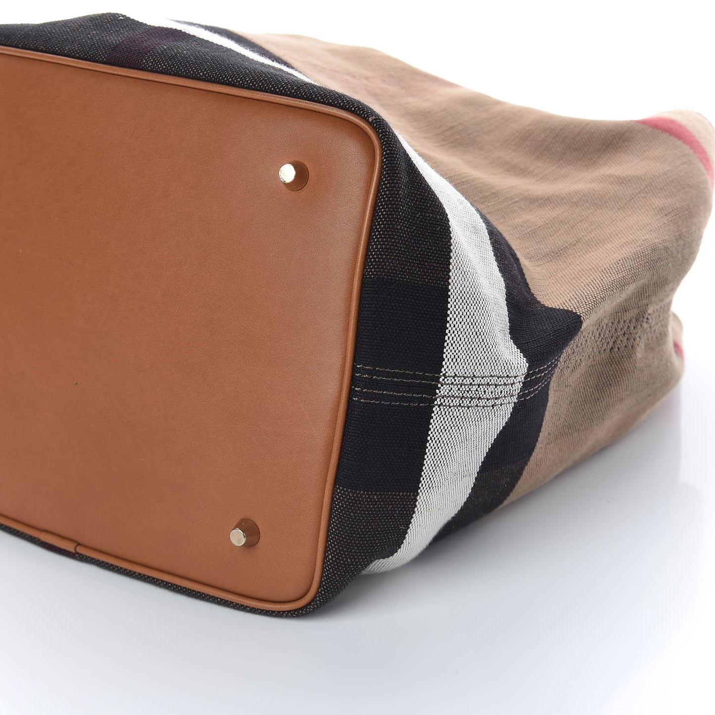 Canvas Mega Check Medium Ashby Hobo Saddle Brown