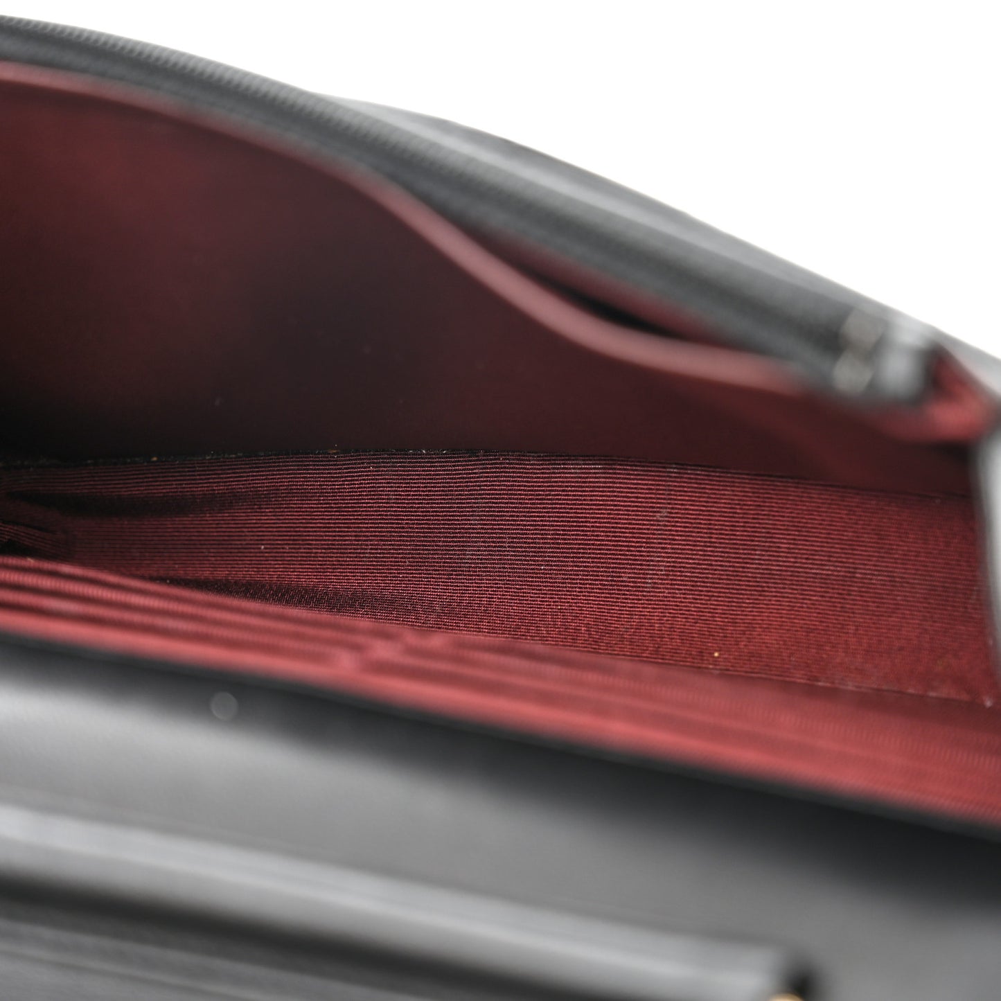 Lambskin Quilted Wallet On Chain WOC Black