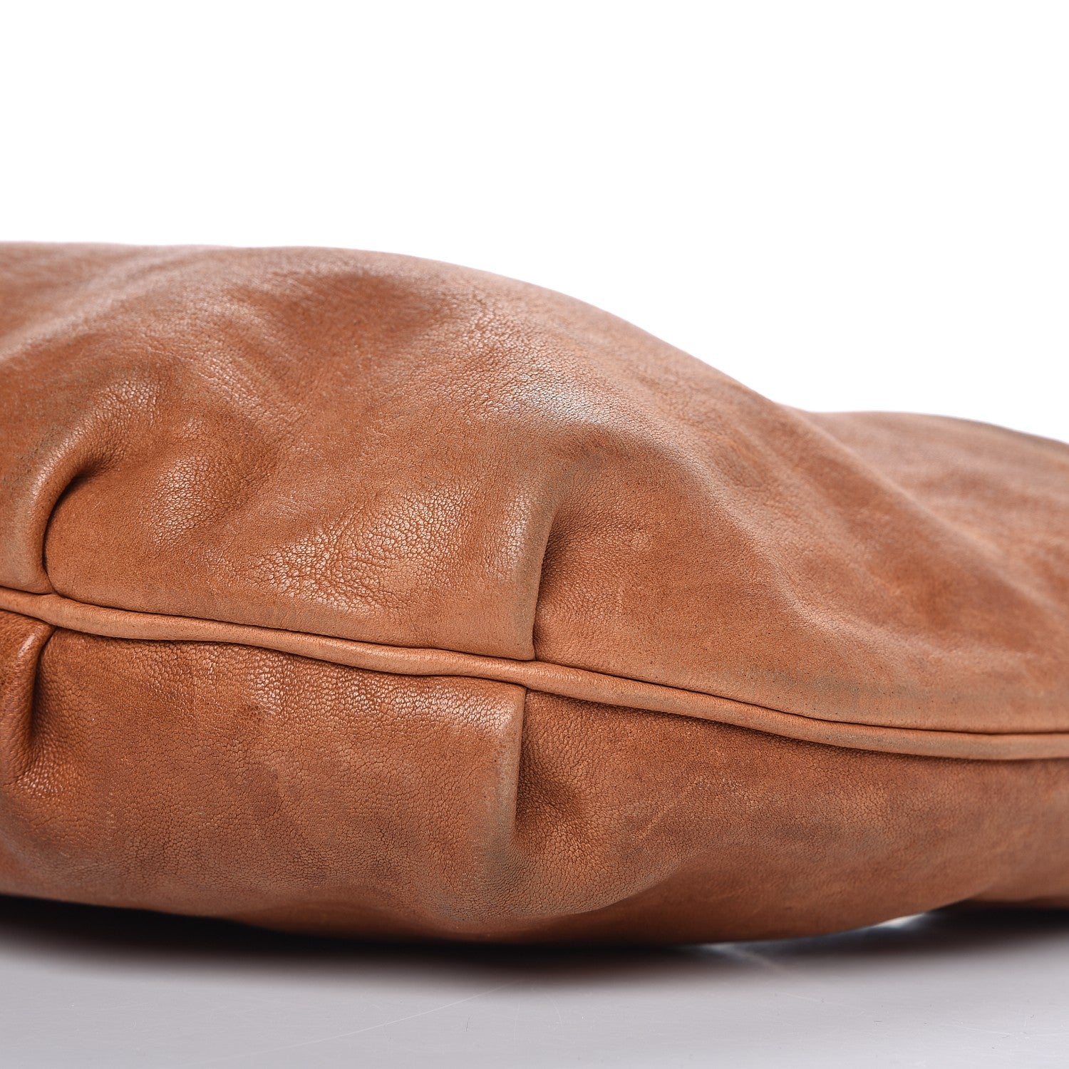 Fendi Lambskin Small Chef Chain Hobo Brown 9 of 11