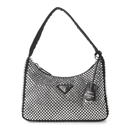 Prada Satin Crystal Mini Re-Edition 2000 Bag Cristal 1 of 9