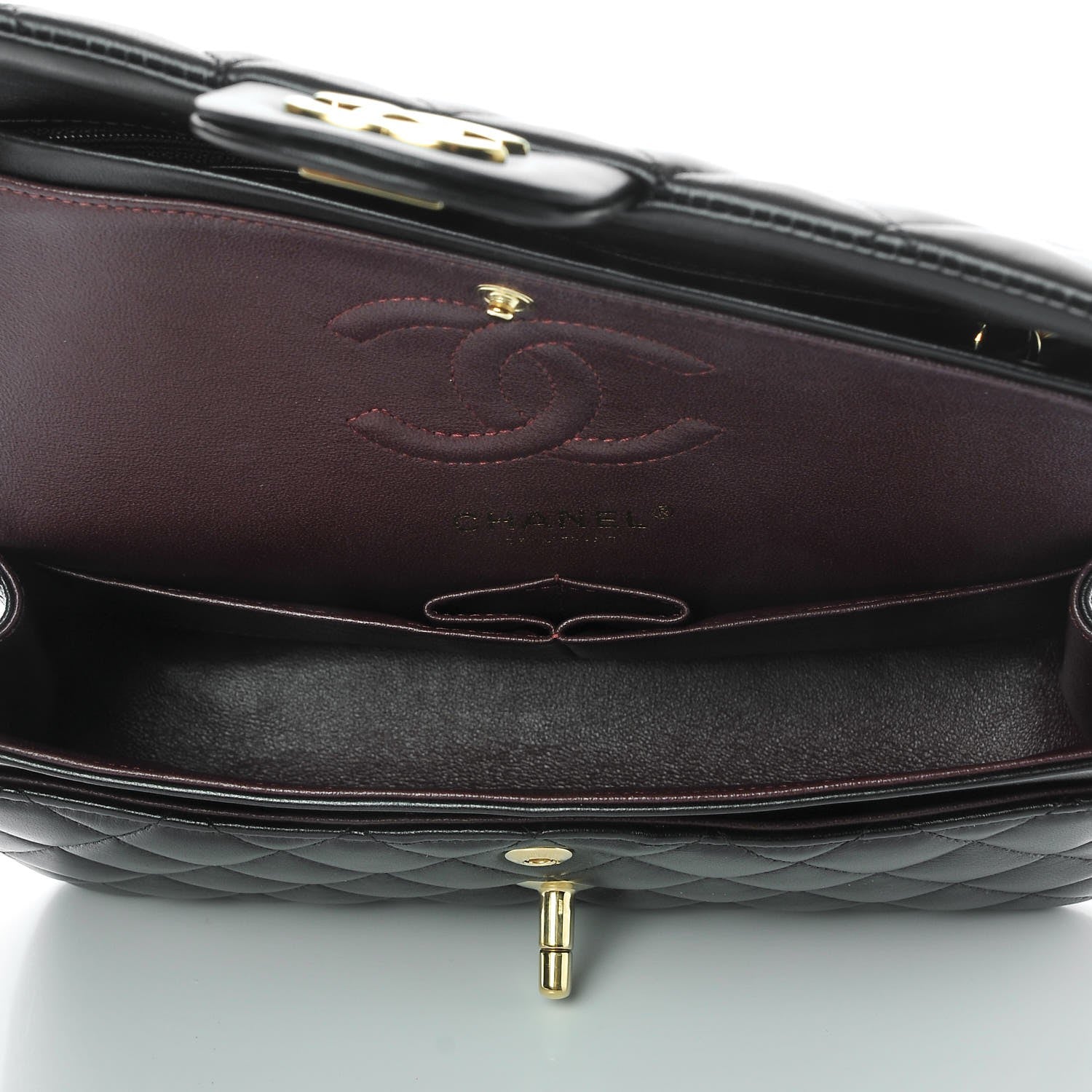 Chanel Lambskin Quilted Small Double Flap Black 5 of 7