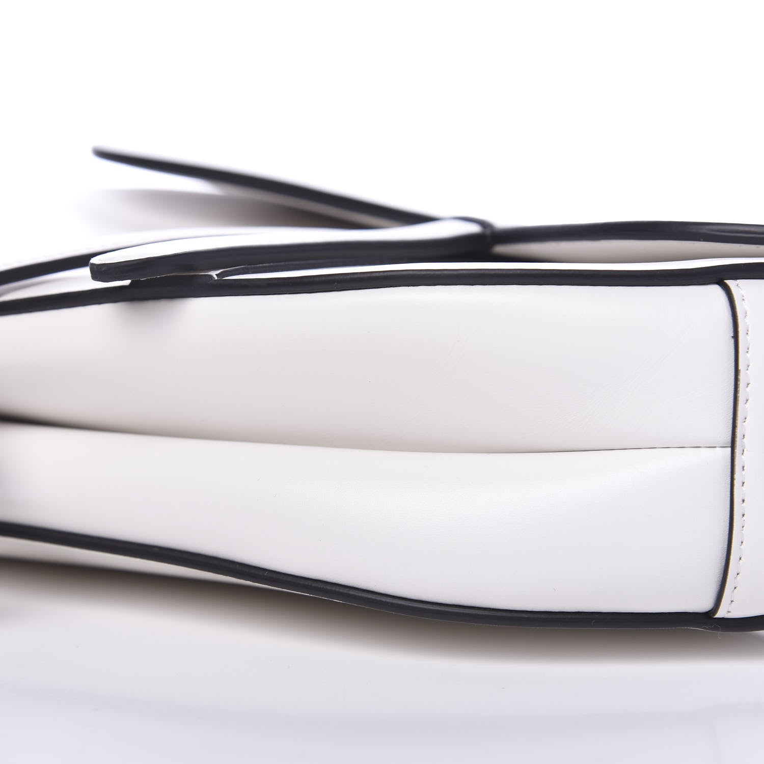 Christian Dior Calfskin Saddle Bag White 9 of 11