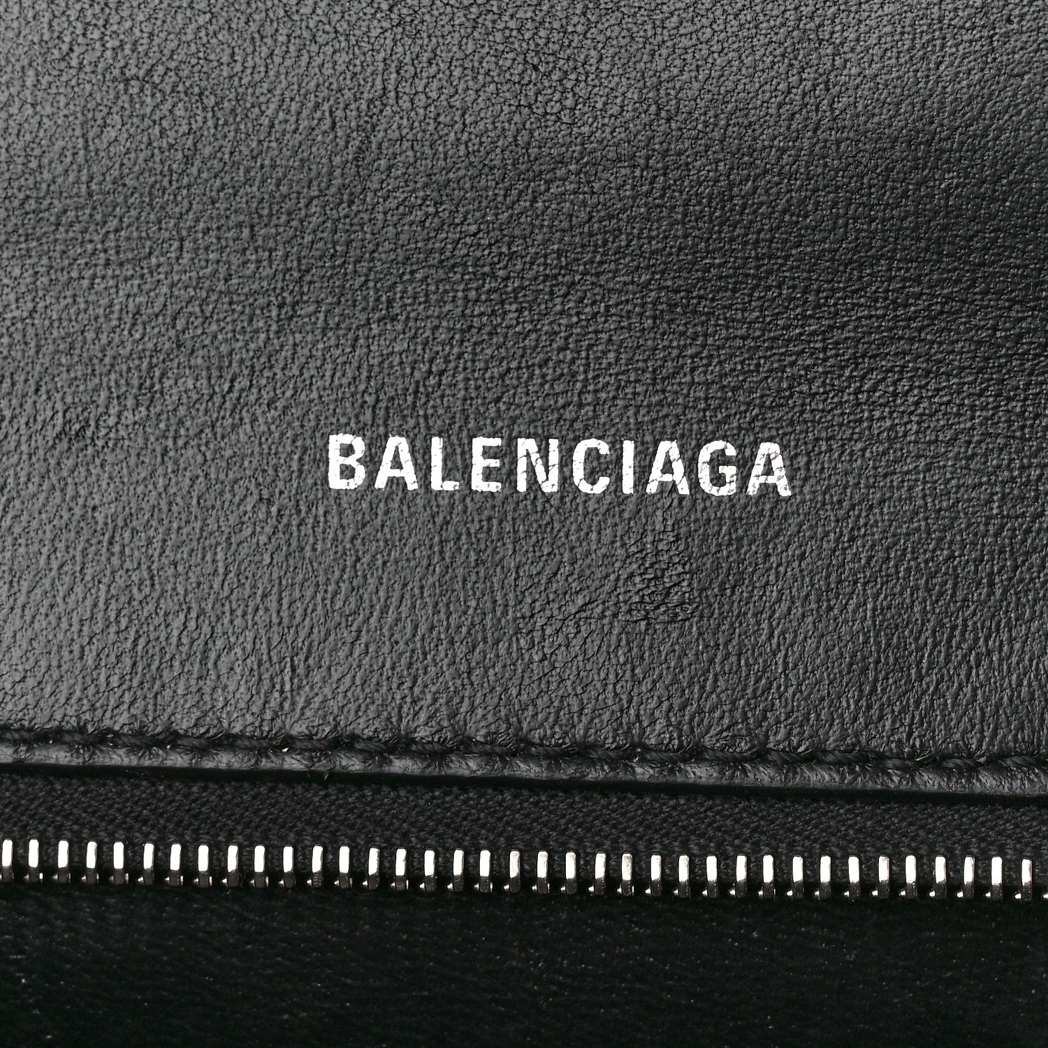 Balenciaga Grained Calfskin Small Hourglass Top Handle Bag Black 6 of 11