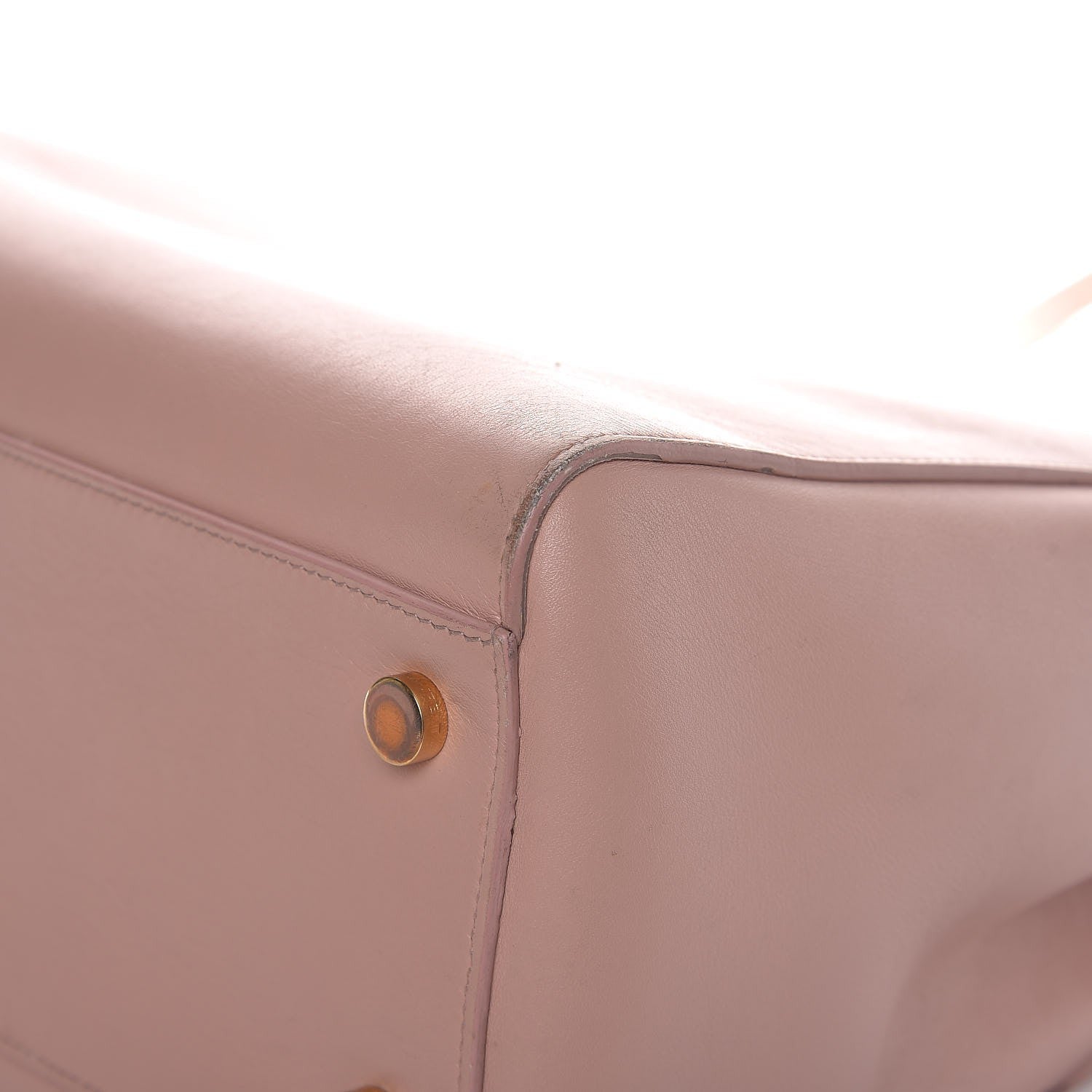 Saint Laurent Calfskin Medium Moujik Top Handle Bag Pale Blush 11 of 17