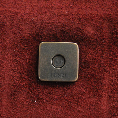 Fendi Suede Baguette Red 9 of 10
