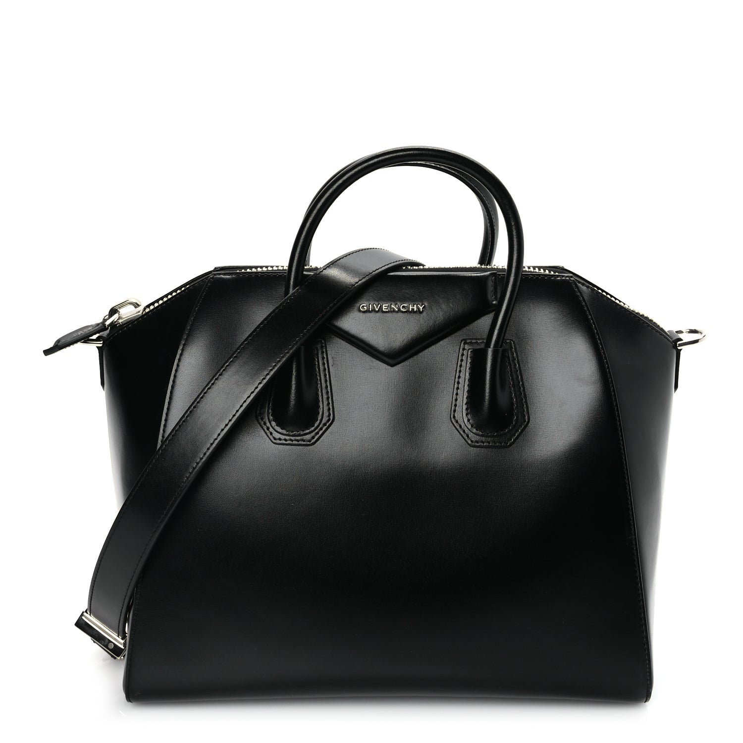 Givenchy Shiny Lord Calfskin Large Antigona Black 1 of 8
