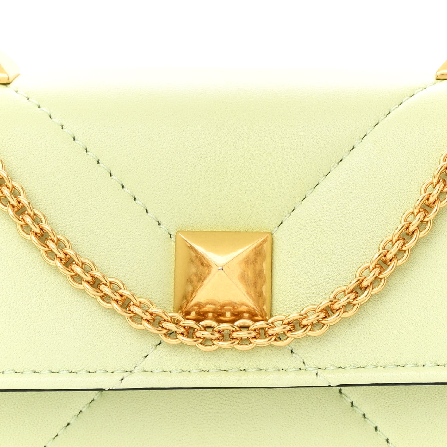 Valentino Garavani Nappa Roman Stud Wallet on Chain Ambrosia 8 of 13