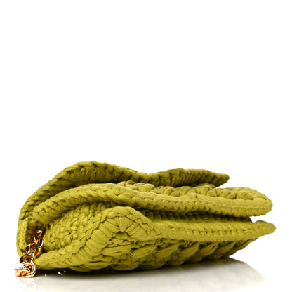 Bottega Veneta Jersey Crochet Shoulder Bag Kiwi 4 of 9