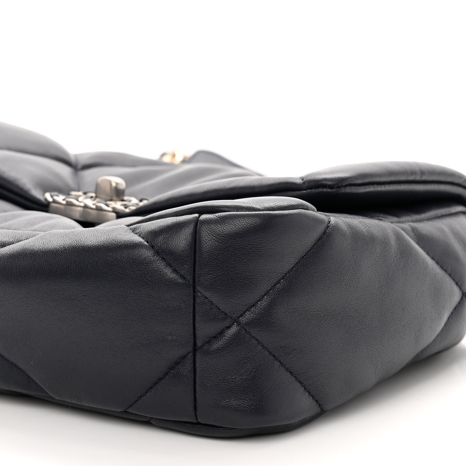 Chanel Lambskin Quilted Medium Chanel 19 Flap Navy Blue 10 of 10