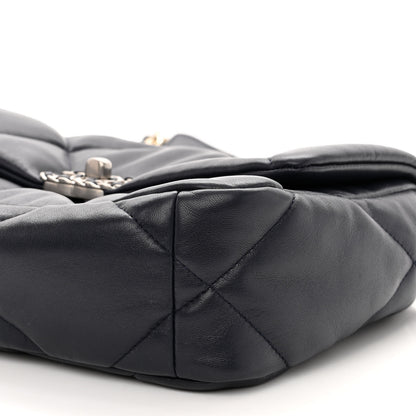 Chanel Lambskin Quilted Medium Chanel 19 Flap Navy Blue 10 of 10