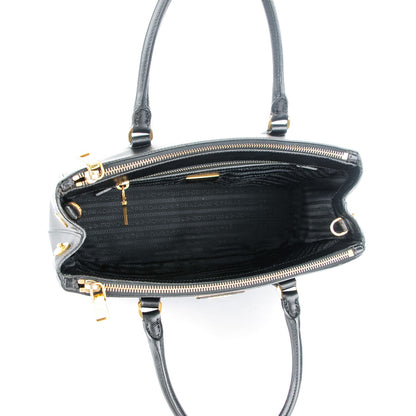 Prada Saffiano Small Galleria Double Zip Tote Black 5 of 8