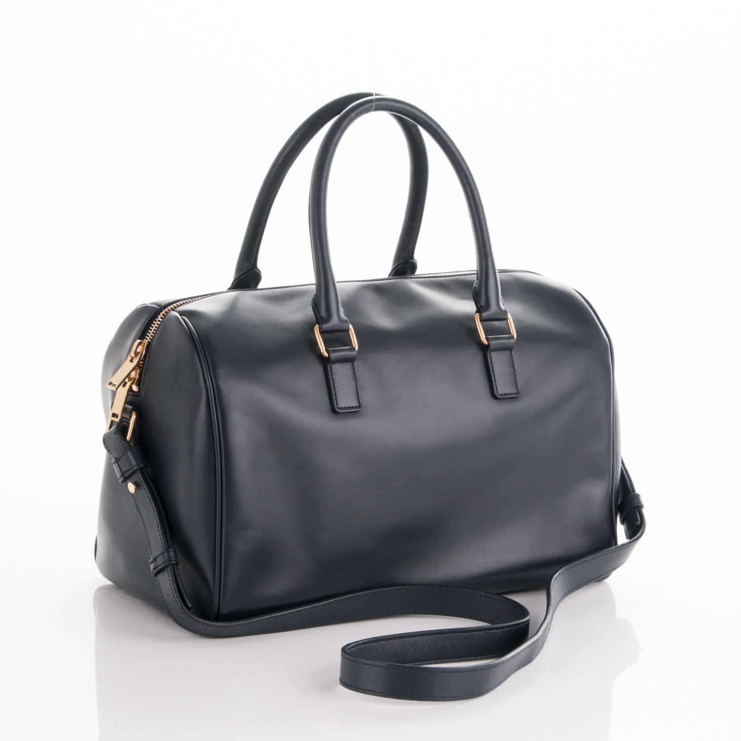 Saint Laurent Calfskin Classic Duffle 6 Marine 4 of 18