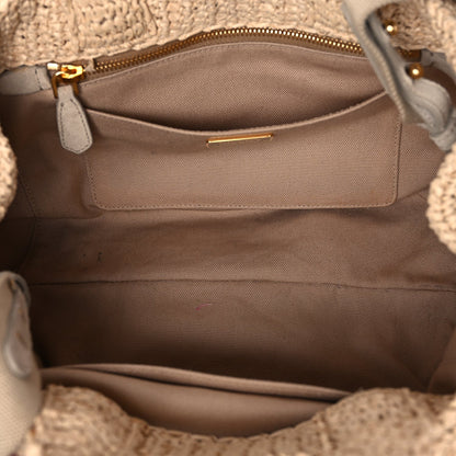 Prada Raffia Small Canapa Tote Naturale 4 of 9