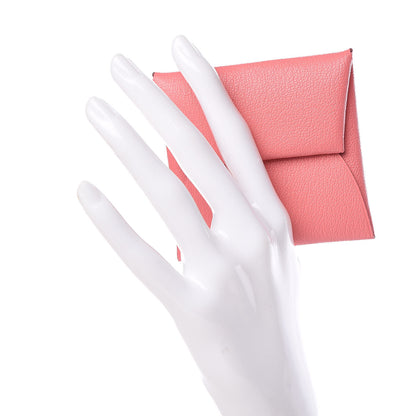 Hermes Chevre Mysore Bastia Coin Purse Rose Ete 2 of 8