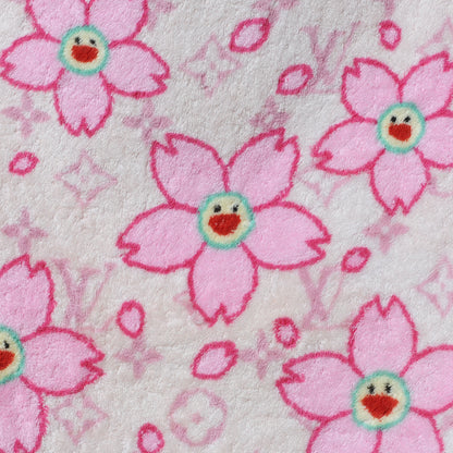 Louis Vuitton Cotton Monogram Cherry Blossom Towel Pink 4 of 6
