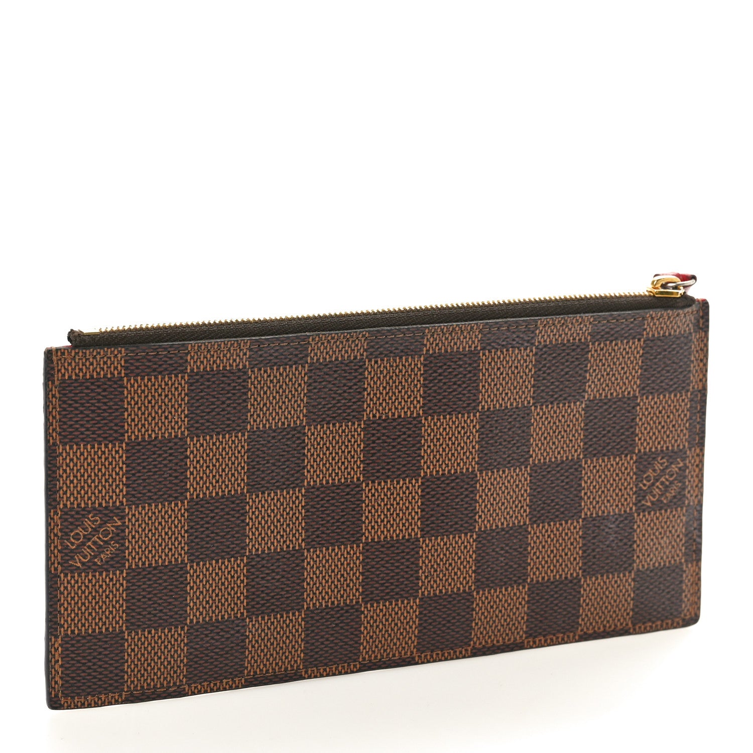 Louis Vuitton Damier Ebene Felicie Chain Wallet Zippered Insert 3 of 7