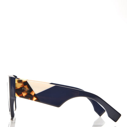 Fendi Facets Square Sunglasses FF 0263/S Blue 3 of 7