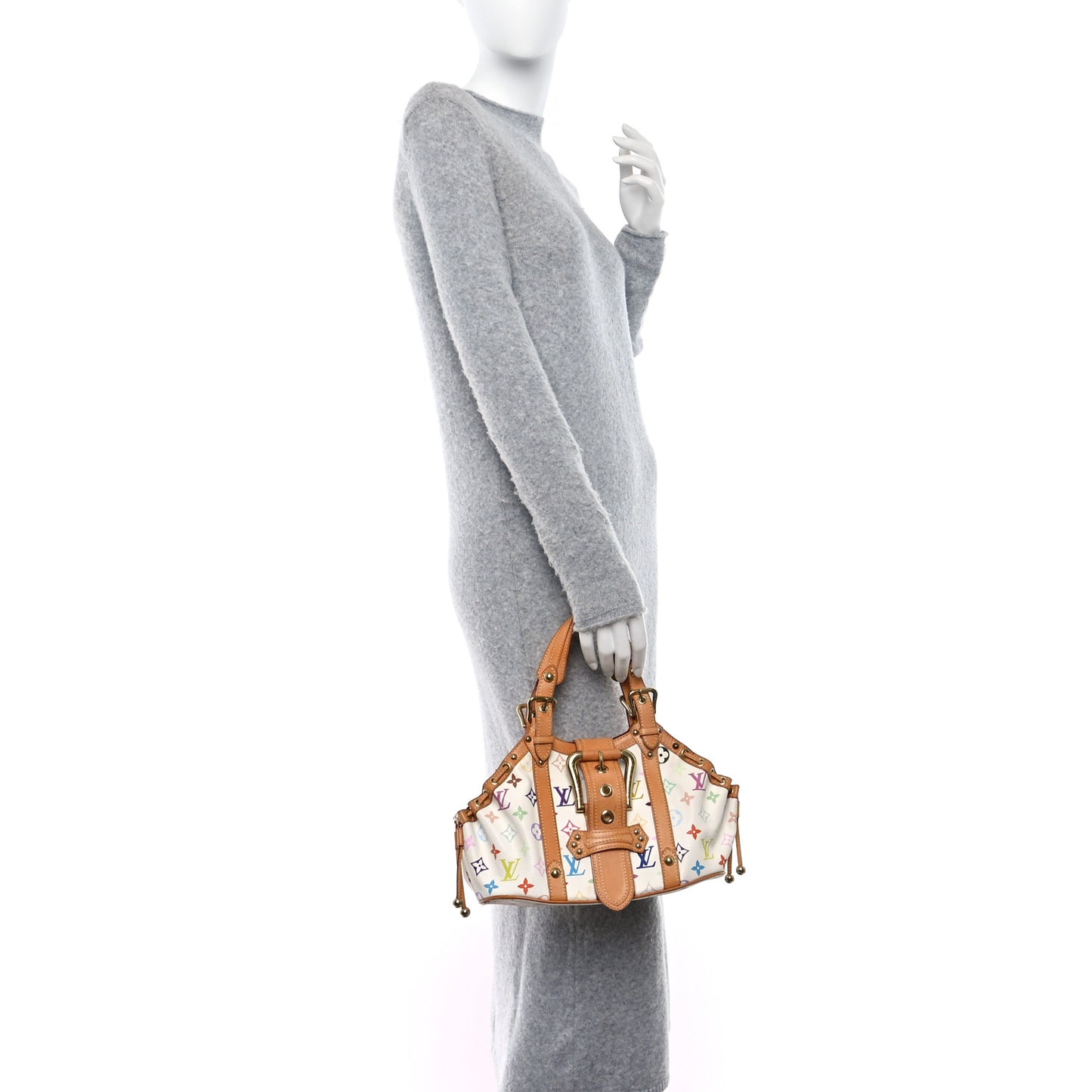 Monogram Multicolor Theda GM White