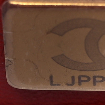 Chanel Tweed Quilted Medium Double Flap Red White 7 of 11