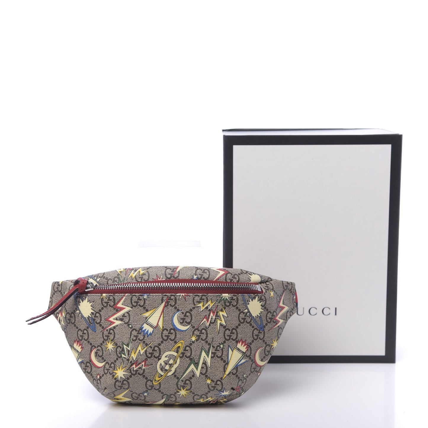 GG Supreme Monogram Childrens Space Print Belt Bag Multicolor