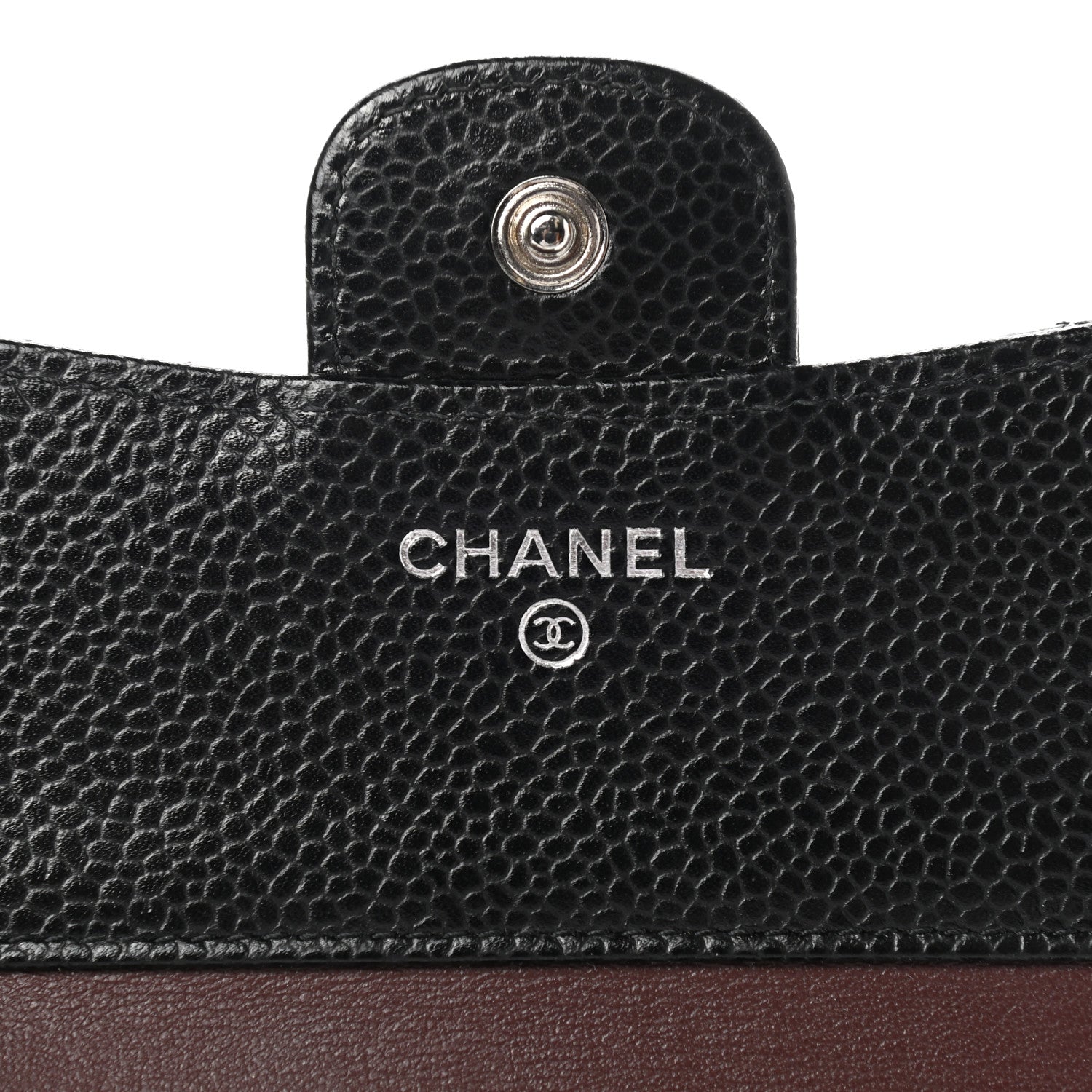 Chanel Caviar Quilted Compact Flap Wallet Black 6 of 8