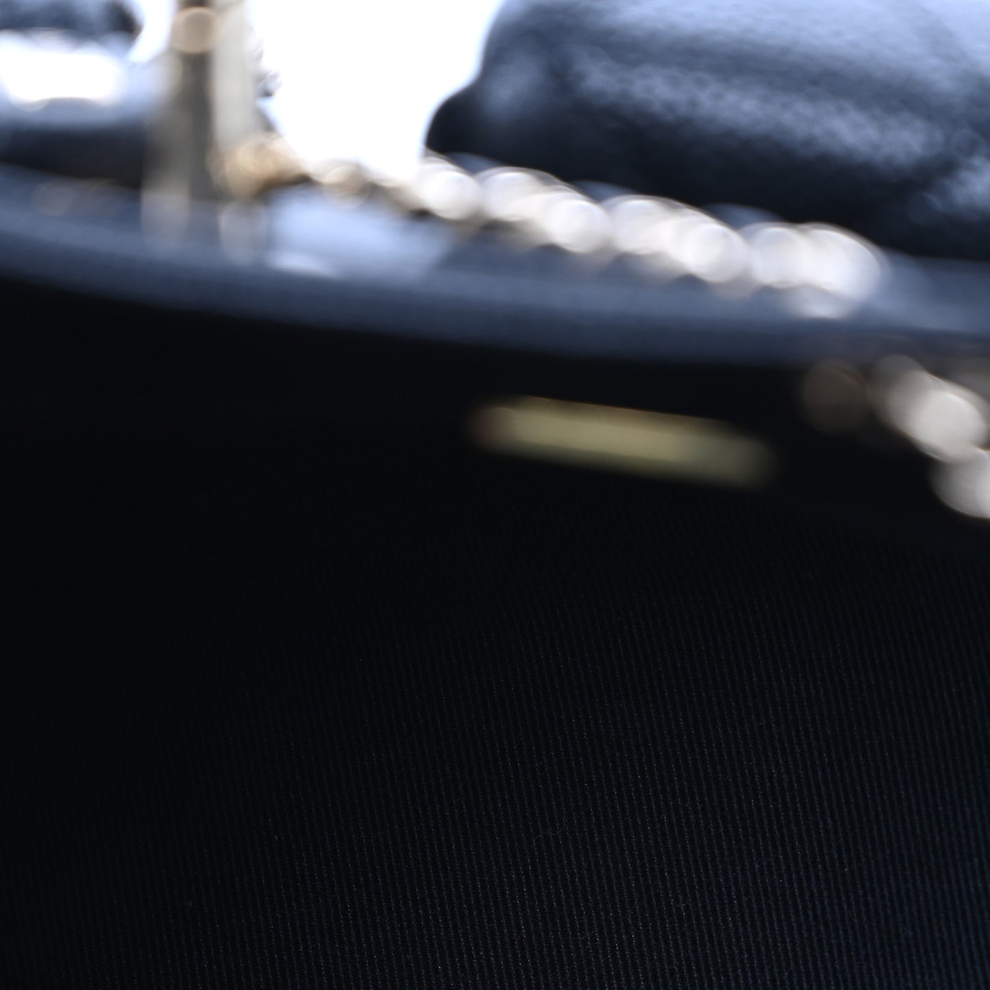 Shiny Caviar Quilted Small Duma Pockets Drawstring Backpack Black