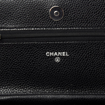 Chanel Caviar Quilted Wallet On Chain WOC Black 8 of 12