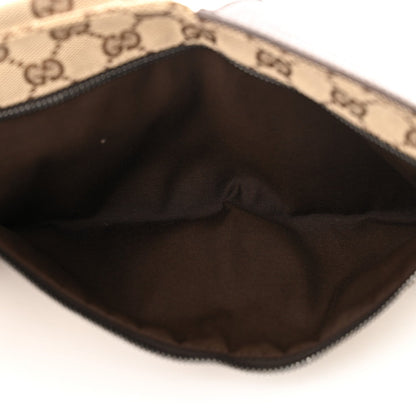 Gucci GG Monogram Double Pocket Belt Bag Dark Brown 6 of 7
