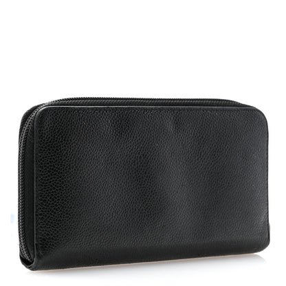 Chanel Caviar Large Timeless CC Zip Around Wallet Black 3 of 10