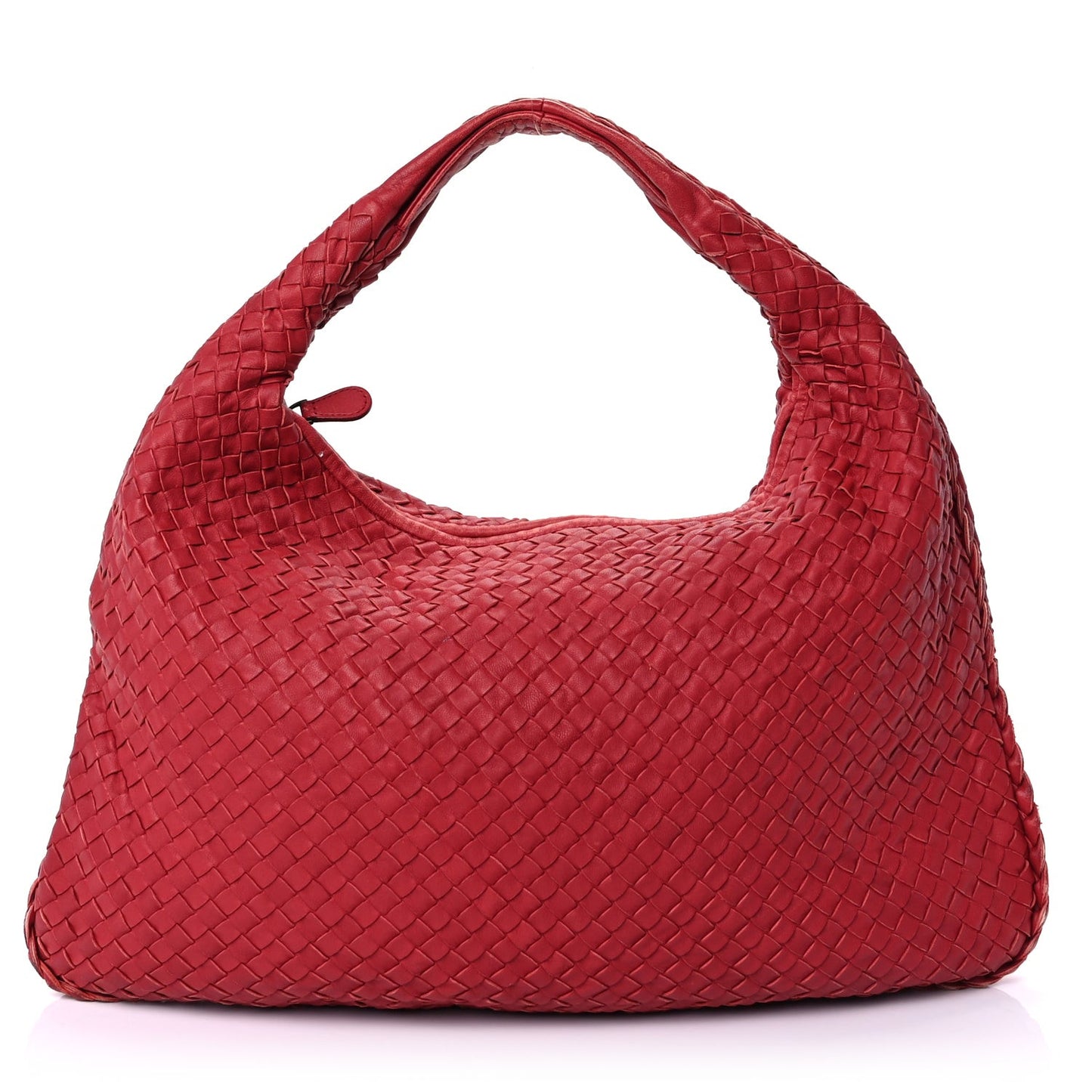 Nappa Intrecciato Medium Veneta Hobo Fraise