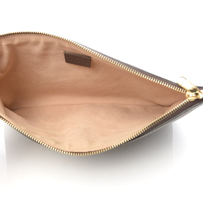 Gucci GG Supreme Monogram Large Ophidia Pouch Clutch Brown 5 of 8