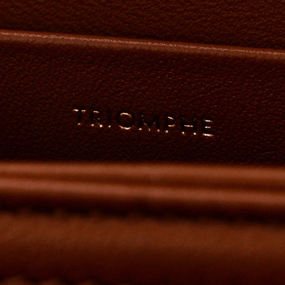 Celine Triomphe Canvas Calfskin Medium Triomphe Bag Tan 8 of 13