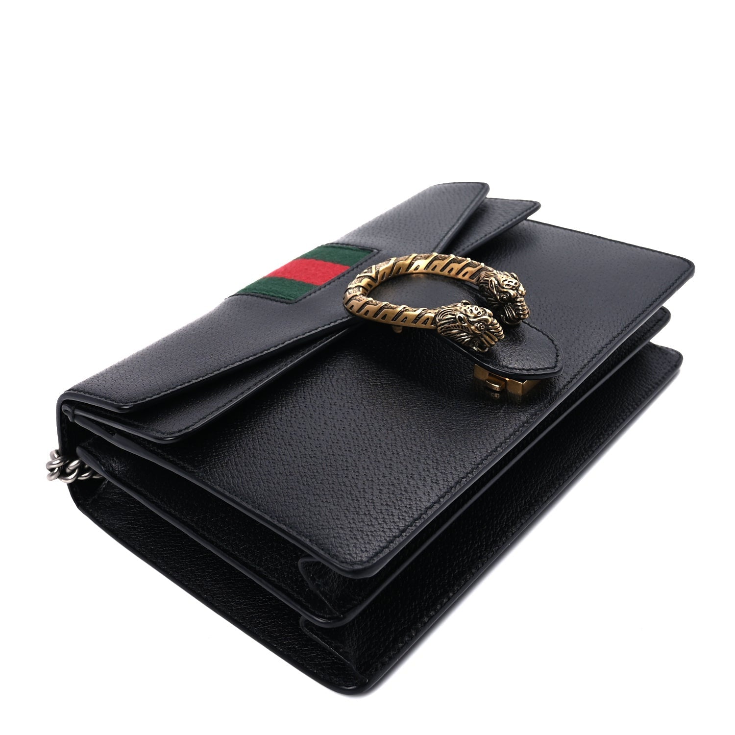 Gucci Calfskin Web Small Dionysus Shoulder Bag  Black 7 of 7