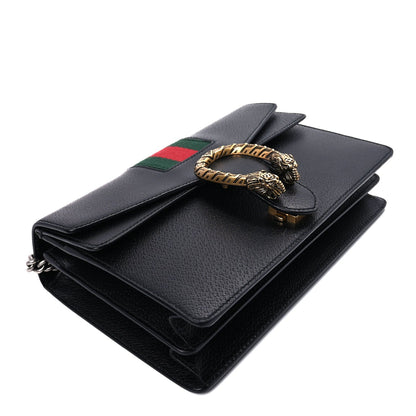 Gucci Calfskin Web Small Dionysus Shoulder Bag  Black 7 of 7