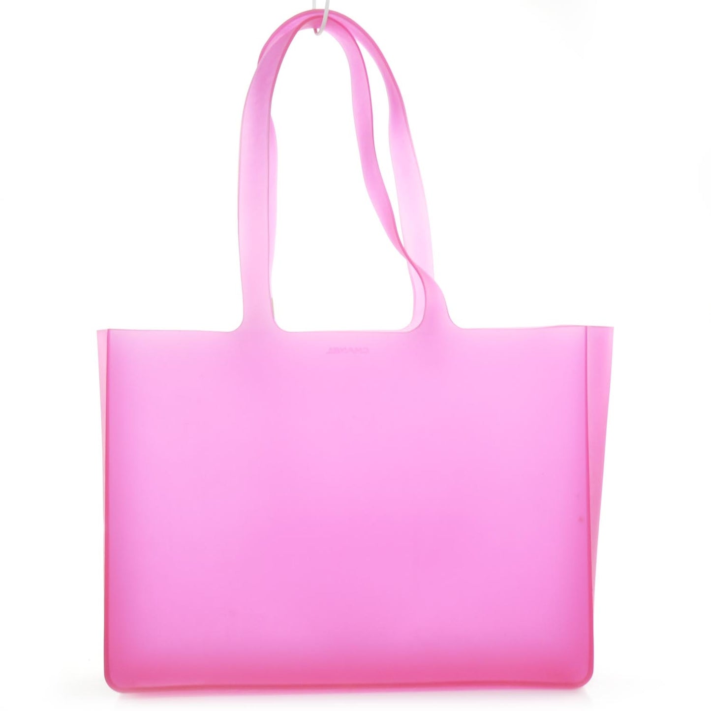 Jelly Rubber Large Tote Pink