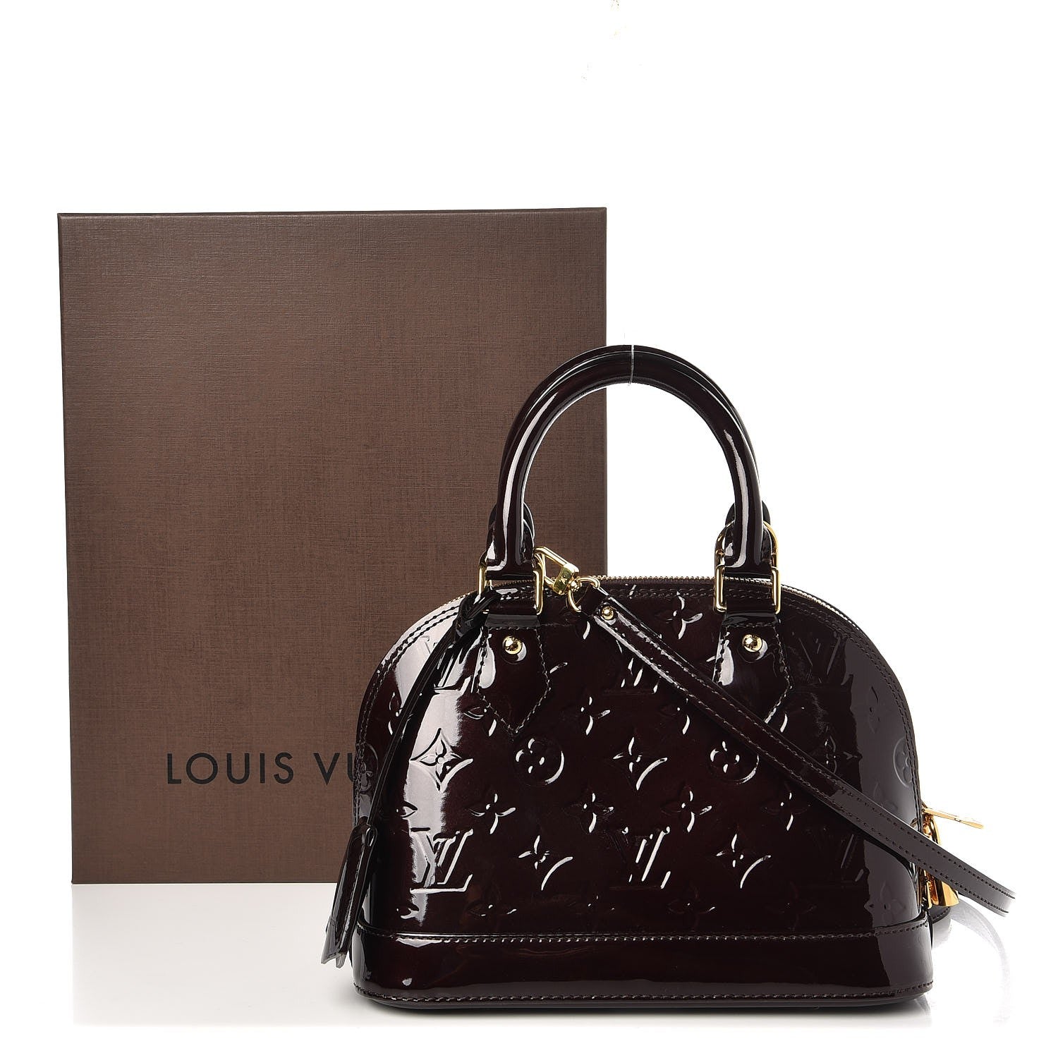 Louis Vuitton Vernis Alma BB Amarante 9 of 9