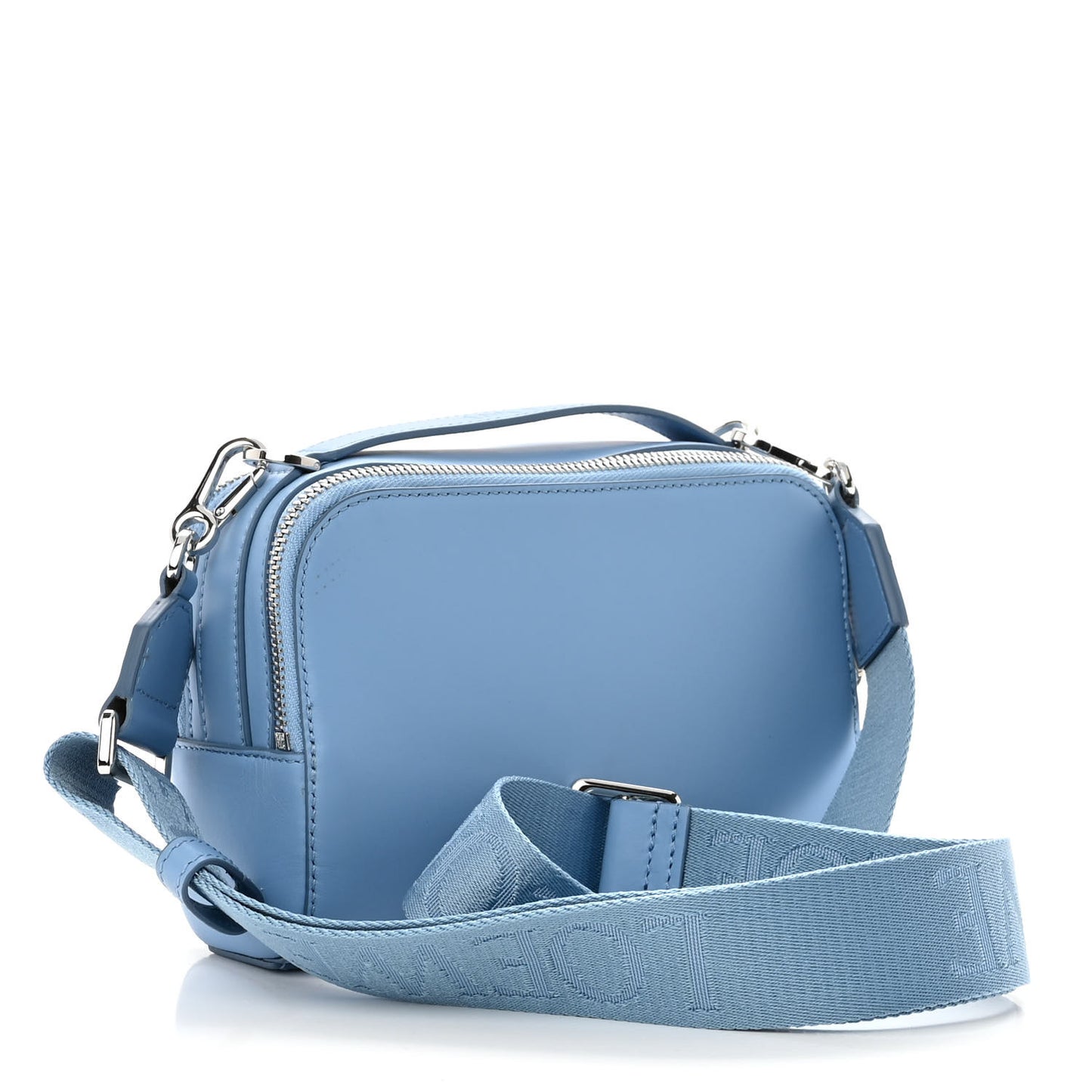 Satin Calfskin Mini Camera Bag Olympic Blue