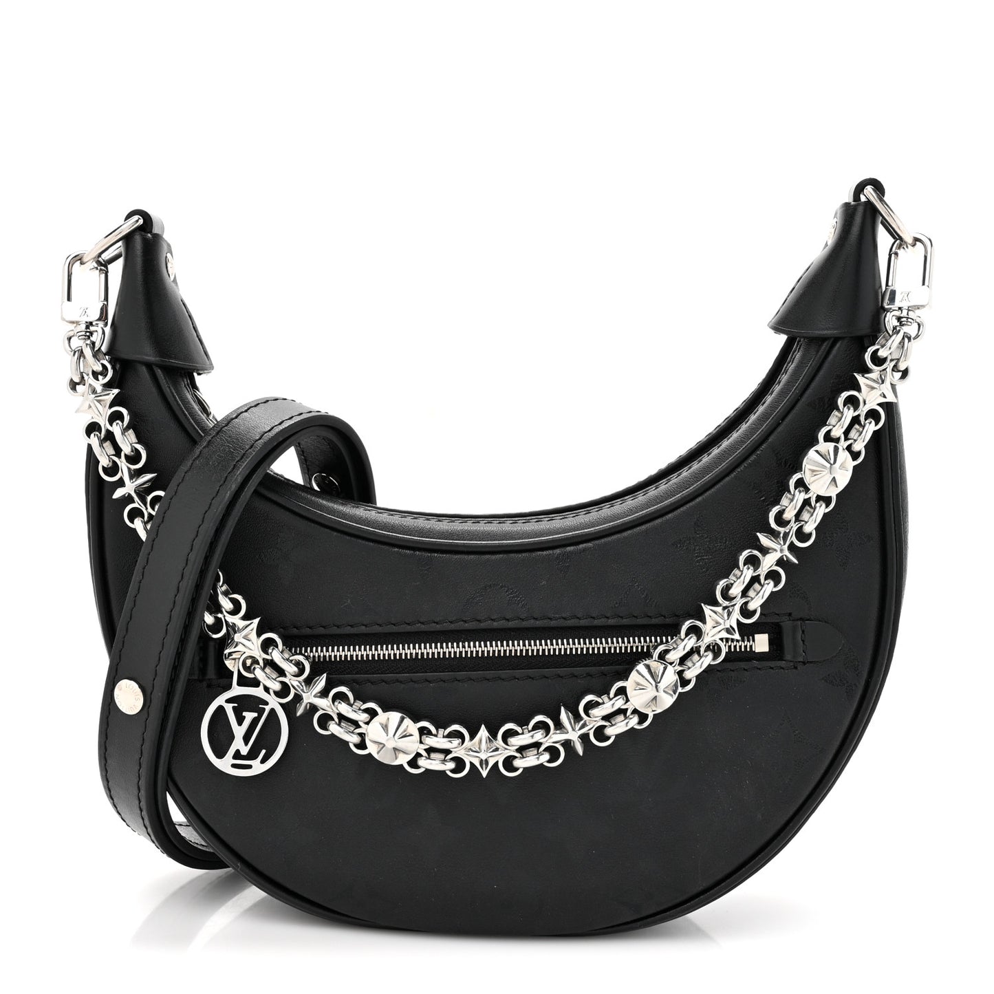 Calfskin Monogram Loop H27 Black