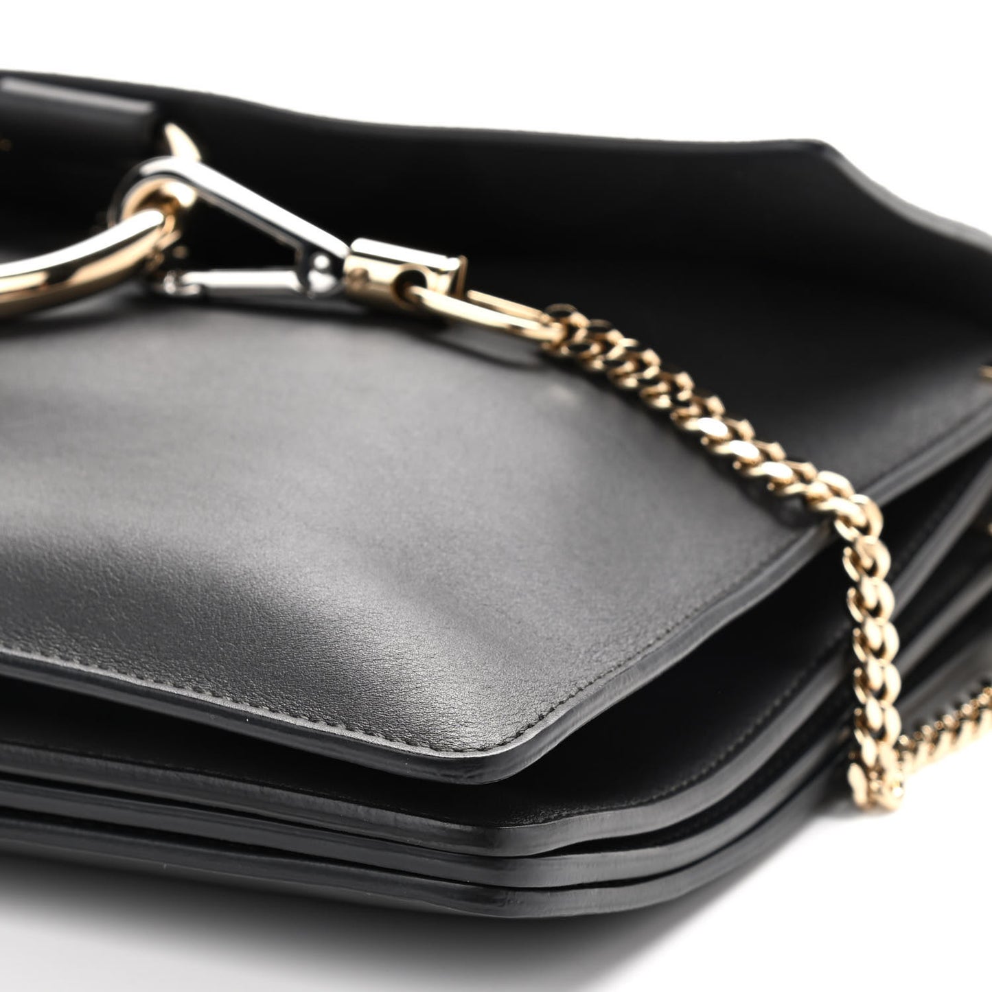Suede Calfskin Medium Faye Shoulder Bag Carbon Grey