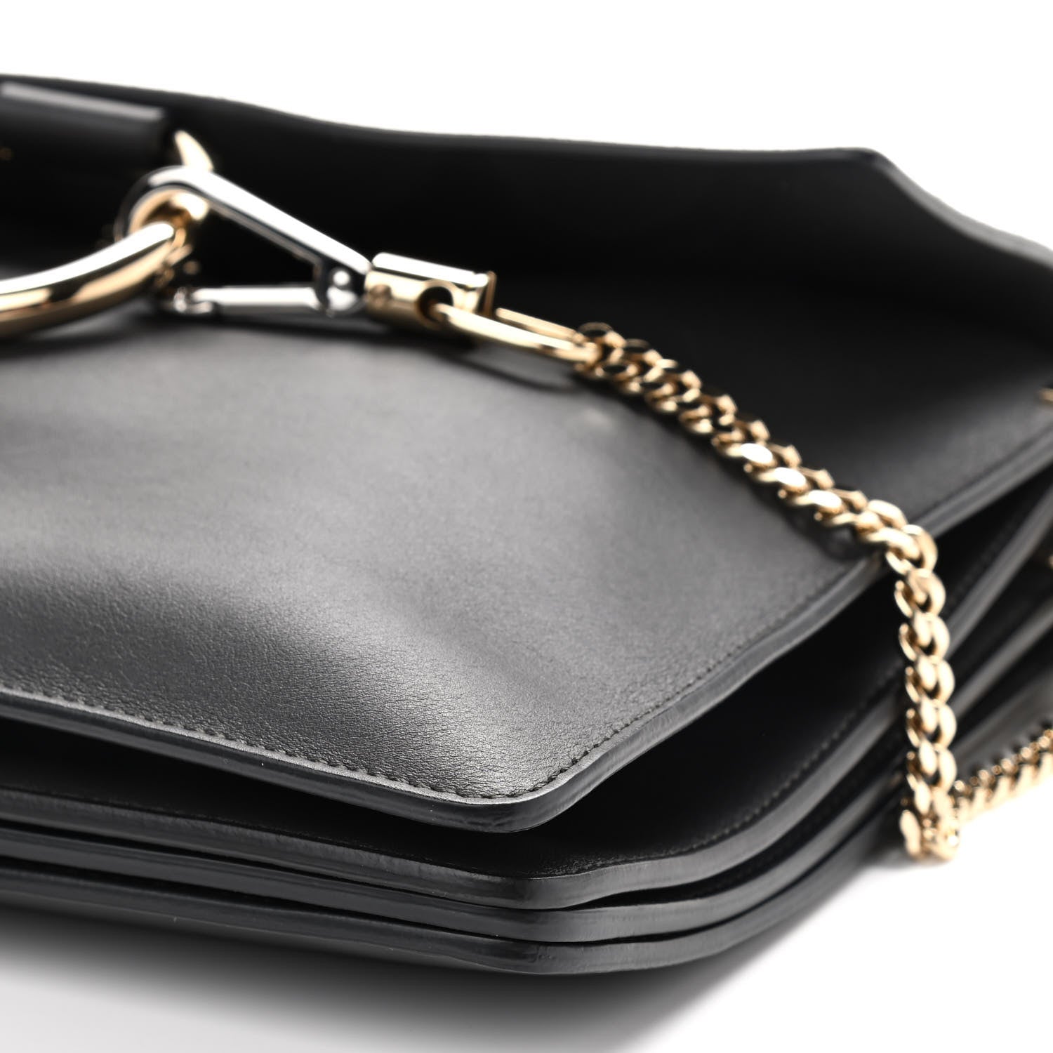 Chloe Suede Calfskin Medium Faye Shoulder Bag Carbon Grey 8 of 10