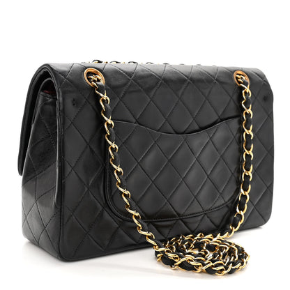 Chanel Lambskin Quilted Medium Double Flap Black 3 of 9