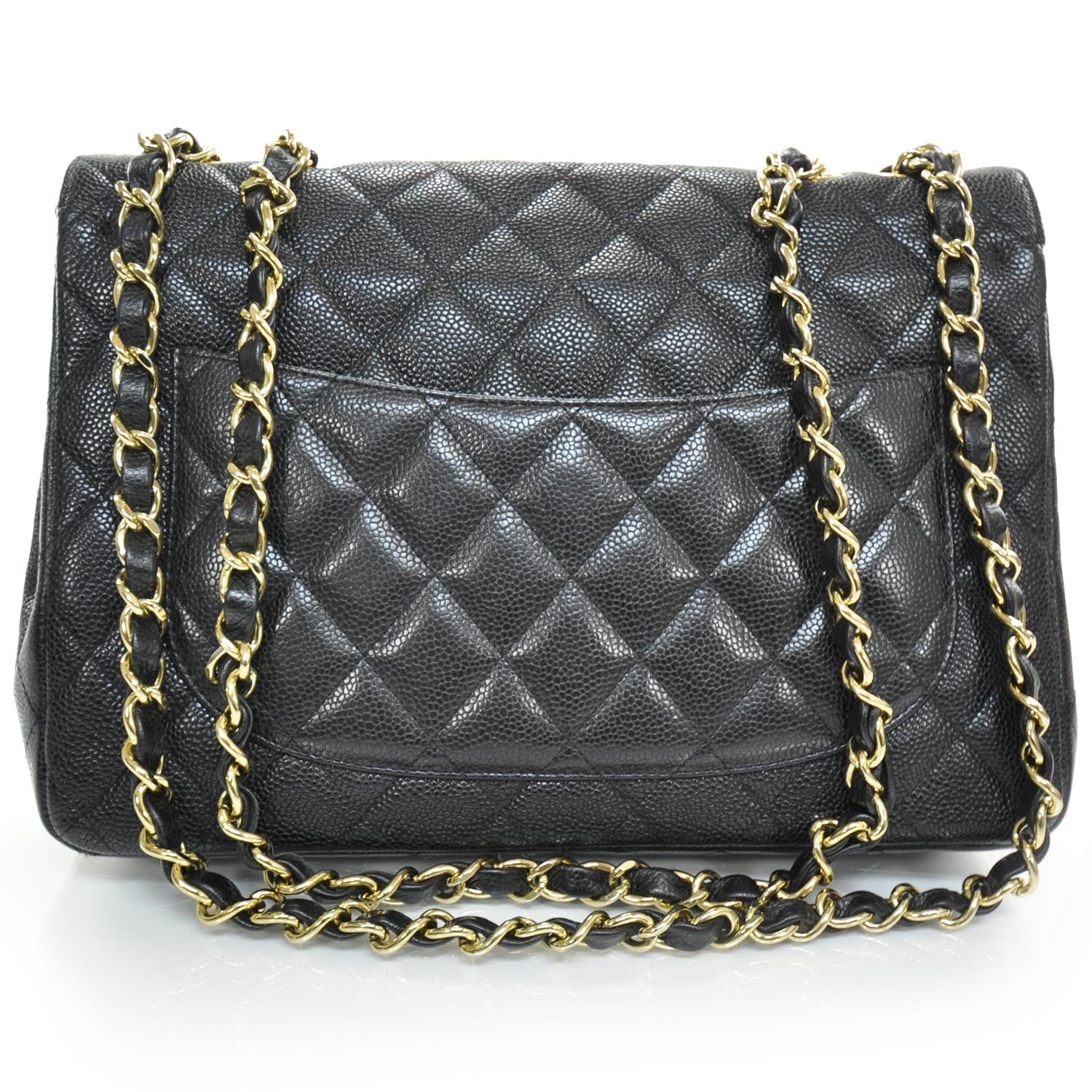 Chanel Caviar Jumbo Flap Black GHW 4 of 10