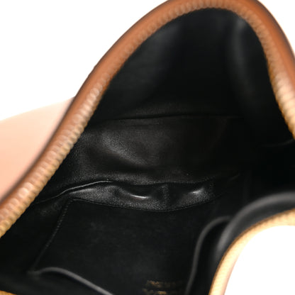 Prada Soft Calfskin Arque Shoulder Bag Cognac 5 of 11