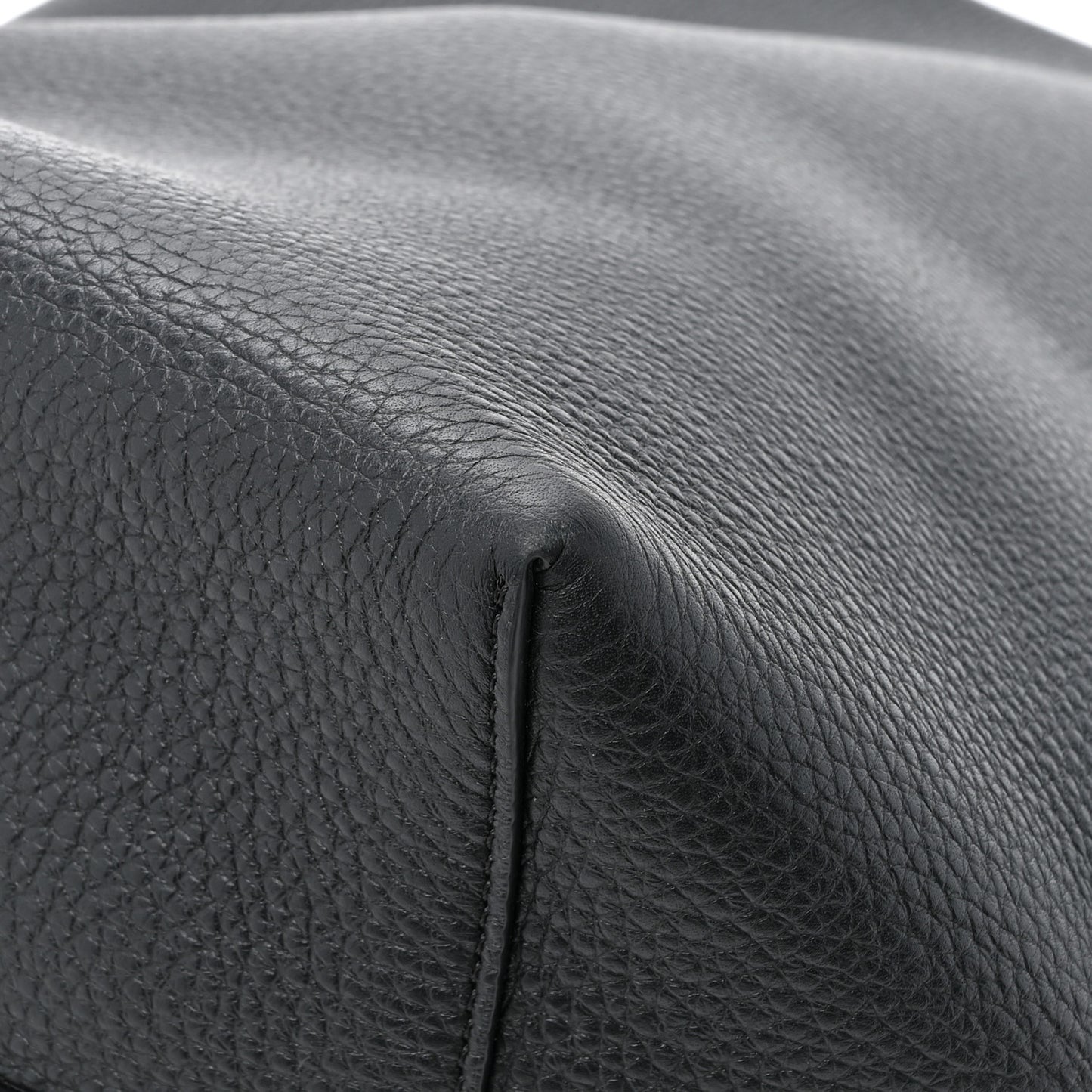 Grained Calfskin Medium N/S Park Tote Black