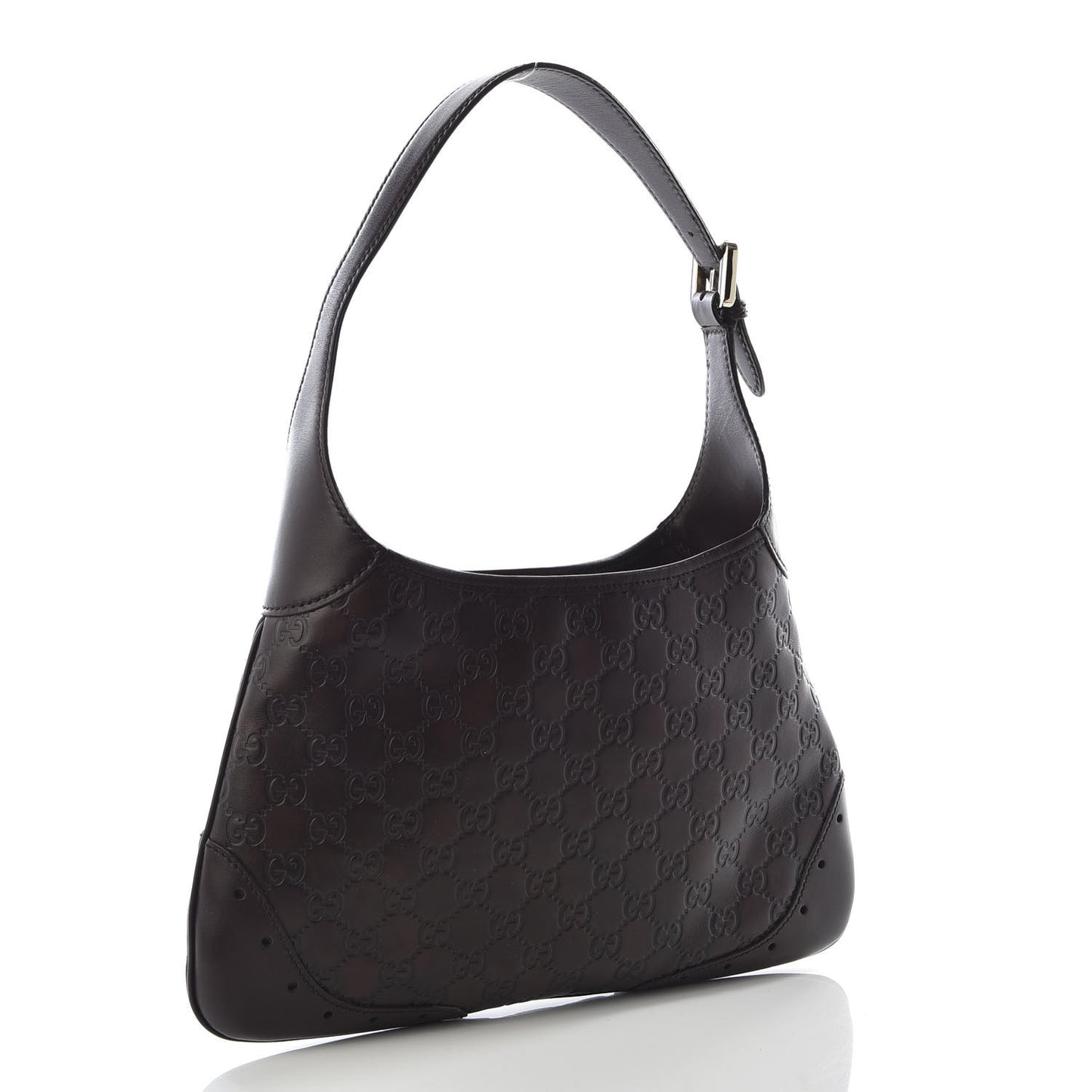 Guccissima Punch Hobo Dark Brown