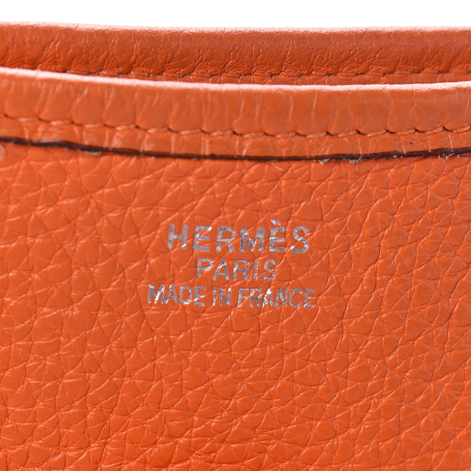 Hermes Taurillon Clemence Evelyne PM Orange 6 of 10