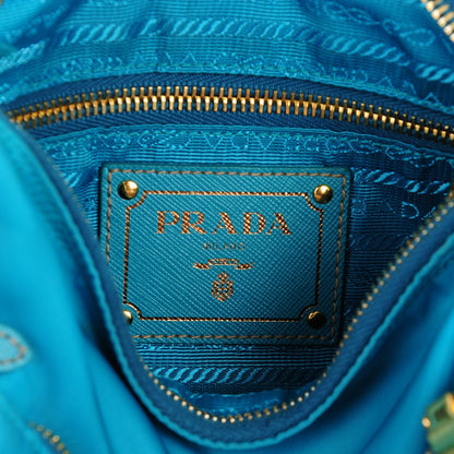 Prada Tessuto Nylon Saffiano Messenger Bag Turchese 6 of 8