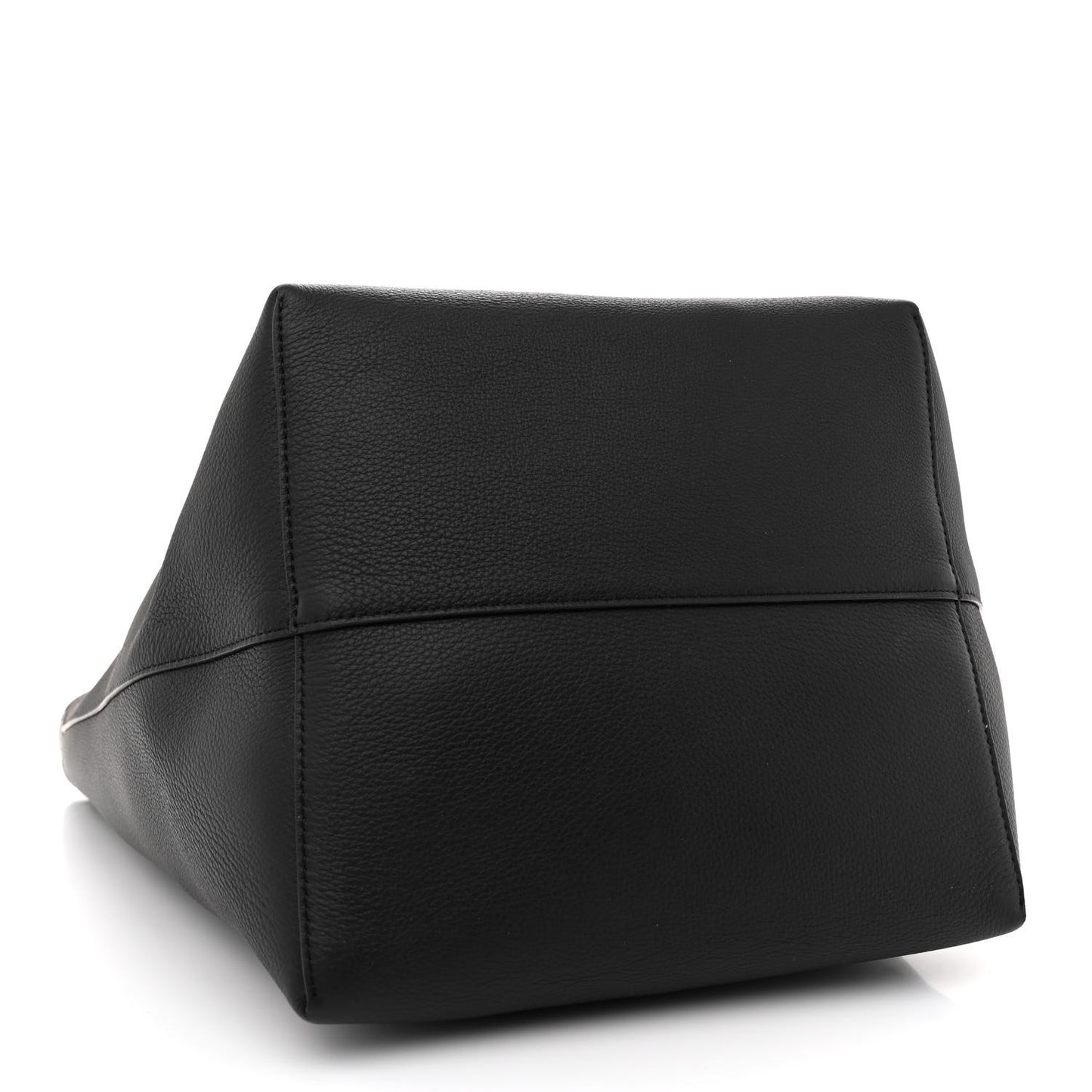 Grained Calfskin Large N/S Park Tote Black